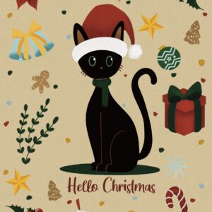 Illustration Le Petit Chat de Noël