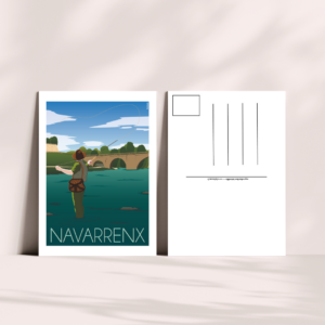 Carte postale Le Pêcheur – Navarrenx