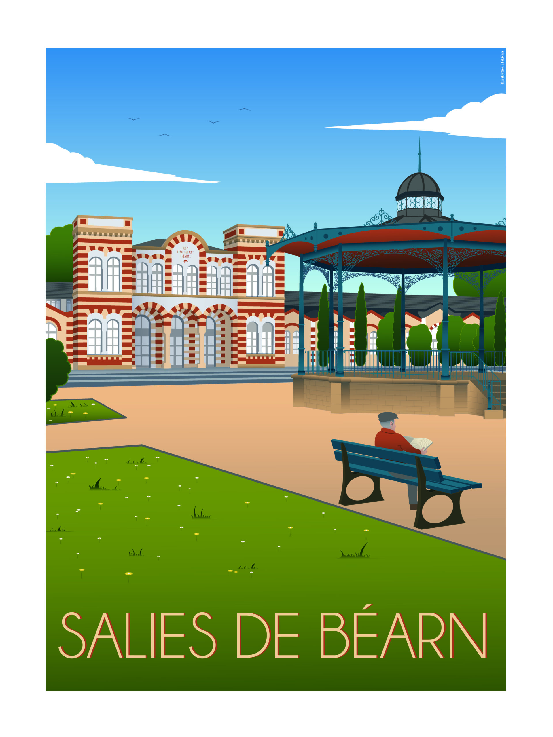 Carte postale Thermes - Salies de Béarn – Image 2