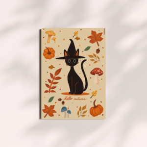 Illustration Le Petit Chat d&rsquo;Automne