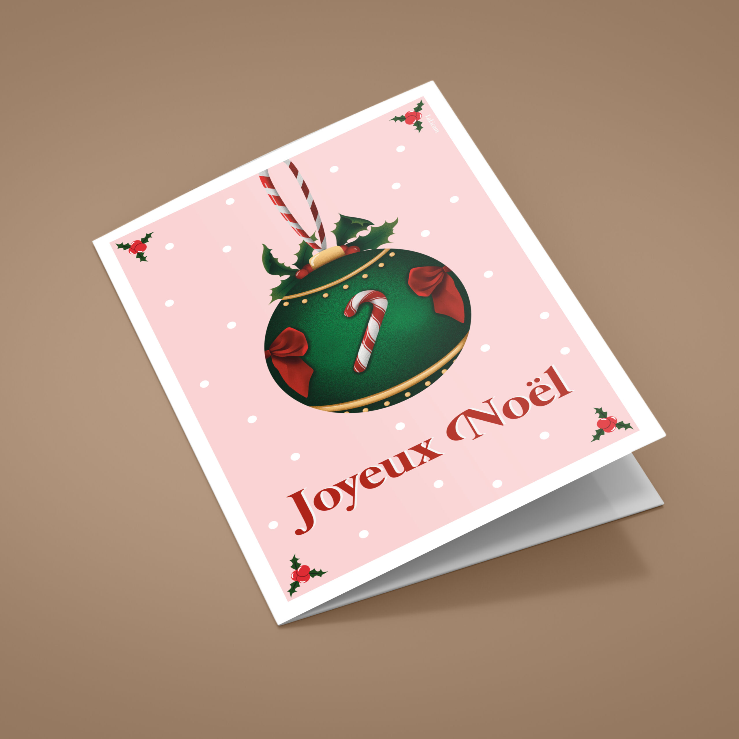 Carte de voeux – Boule de Noël
