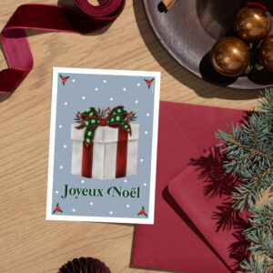 Carte de voeux – Cadeau de Noël