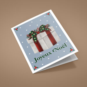 Carte de voeux – Cadeau de Noël
