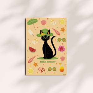 Illustration Le Petit Chat d&rsquo;Été