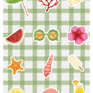 Planche stickers – Été