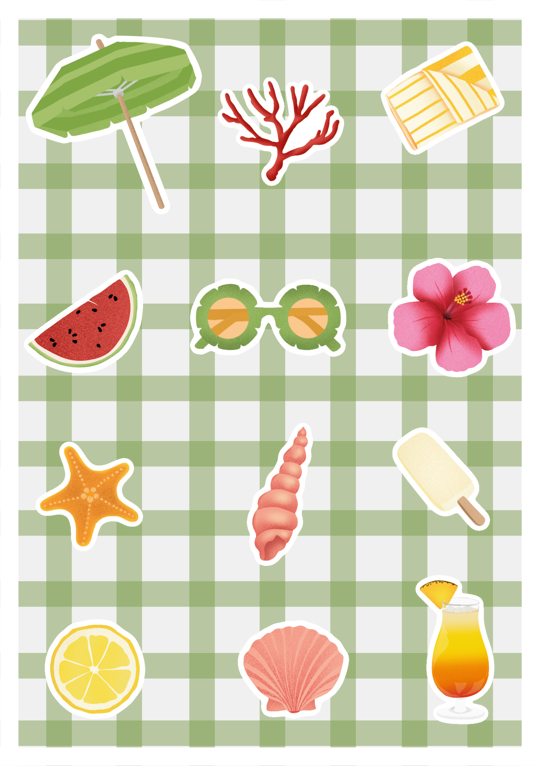 Planche stickers - Été – Image 2