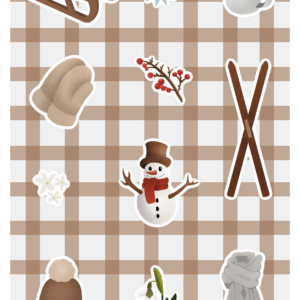 Planche stickers – Hiver