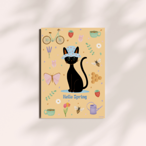 Illustration Le Petit Chat de Printemps