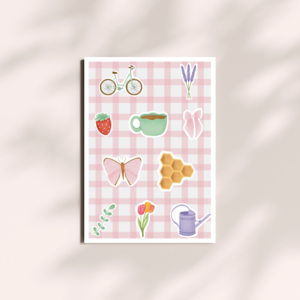 Planche stickers – Printemps