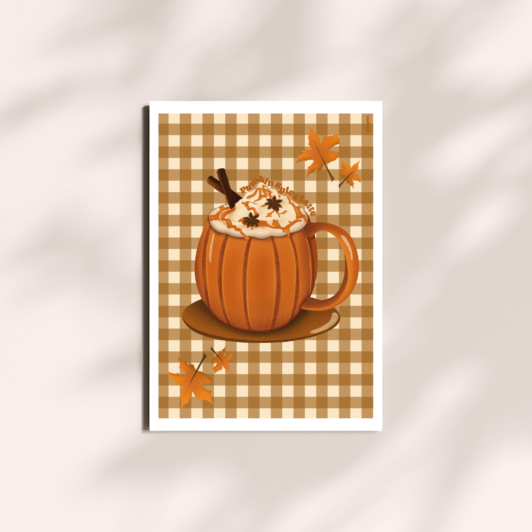 Illustration Pumkin Spice Latte