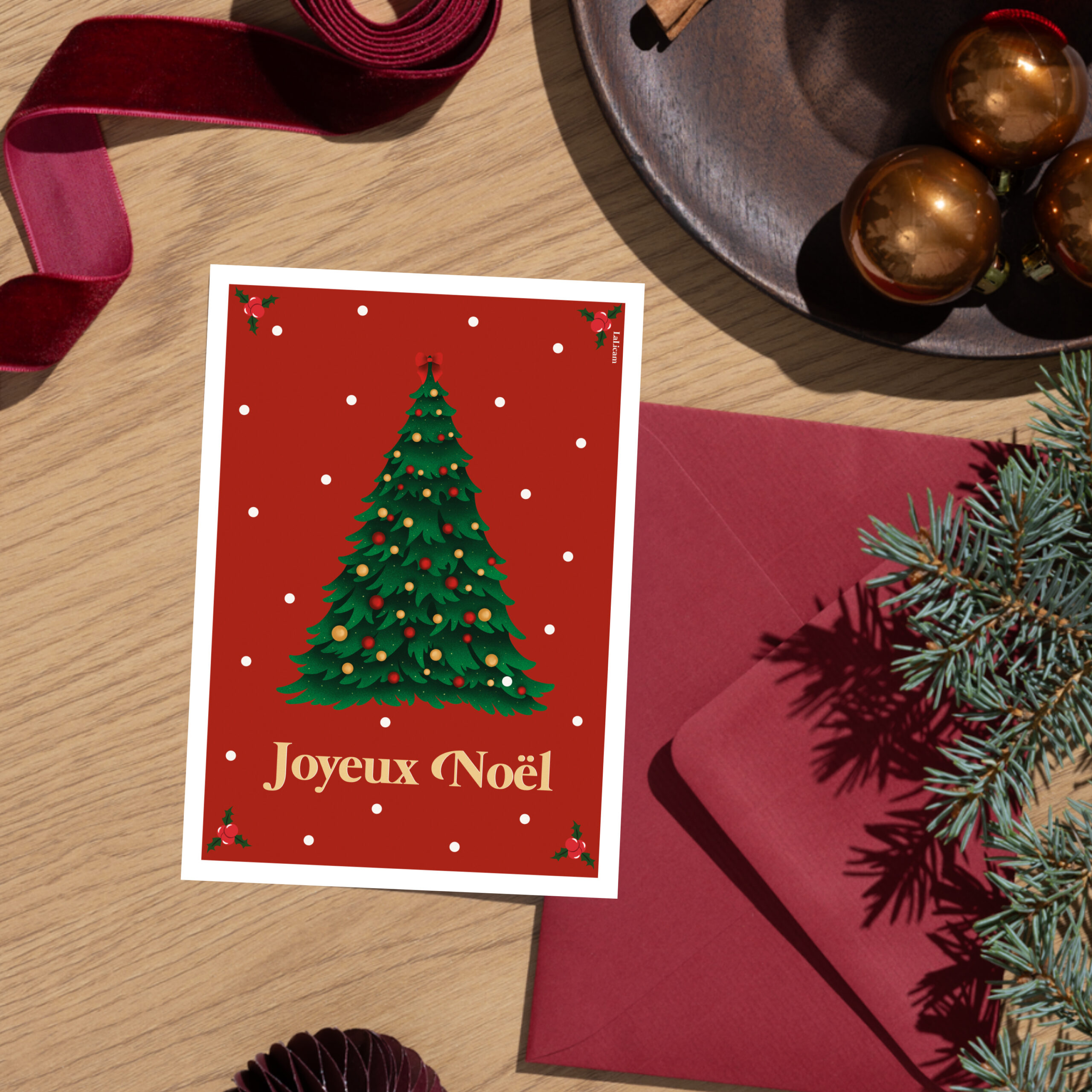 Carte de voeux – Sapin de Noël