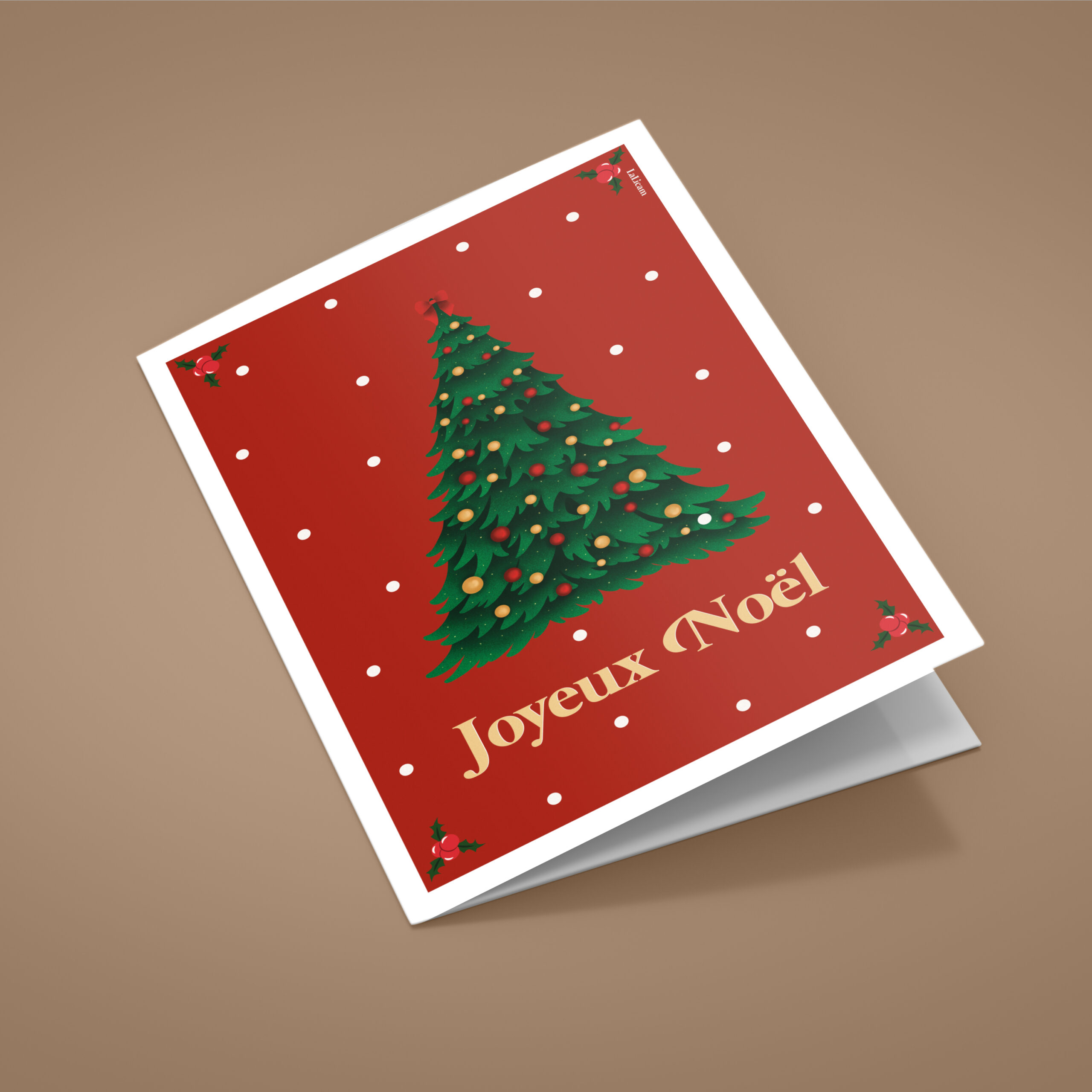 Carte de voeux – Sapin de Noël
