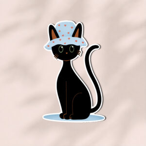 Sticker chat Printemps