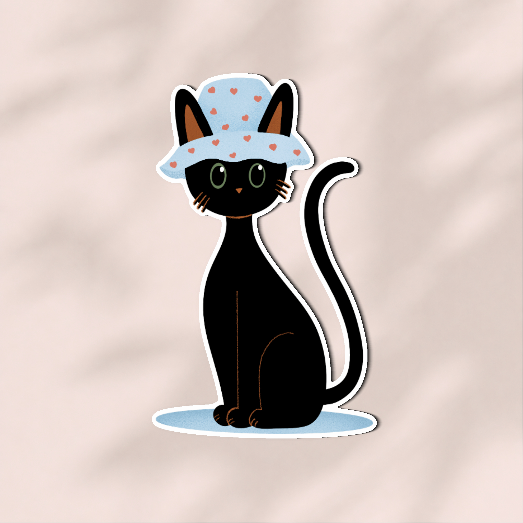 Sticker chat Printemps
