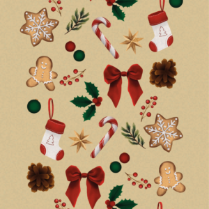 Marque-page douces sucreries – Noël
